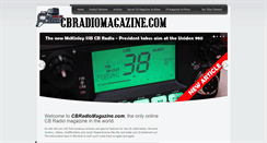 Desktop Screenshot of cbradiomagazine.com