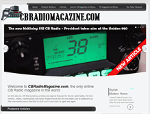Tablet Screenshot of cbradiomagazine.com